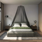 Muggennet bed Ø56 x 220 cm zwart polyester