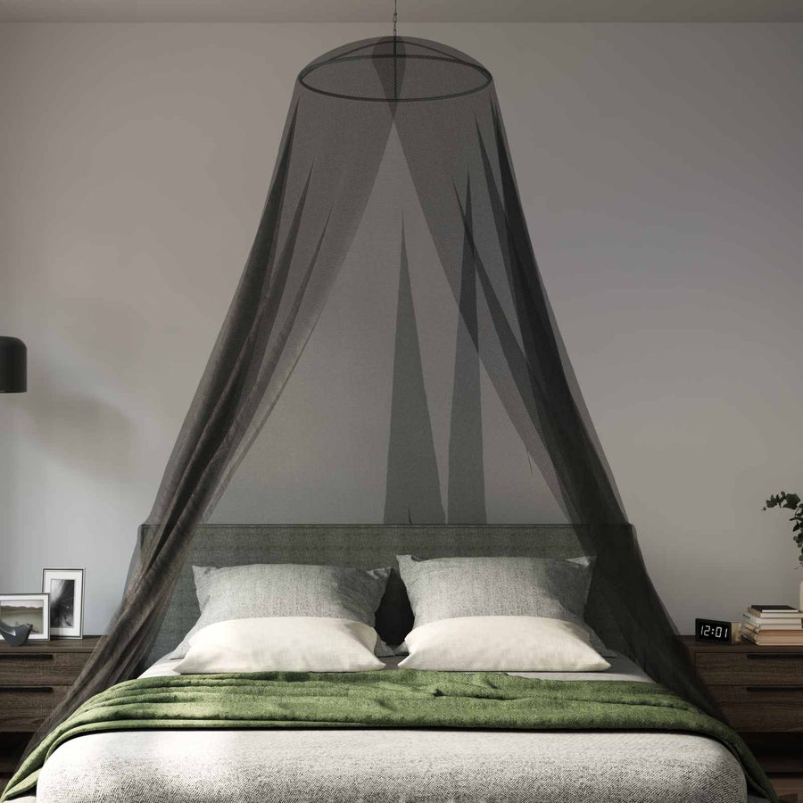 Muggennetje voor Bed 156 Gaas 156 gaas Zwart Ø56 x 220 cm