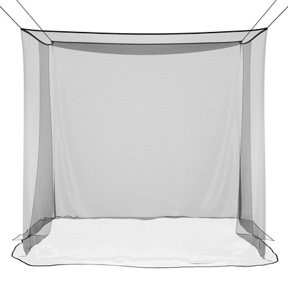 Muggennetje voor Bed 156 Gaas Zwart 220 x 200 x 210 cm