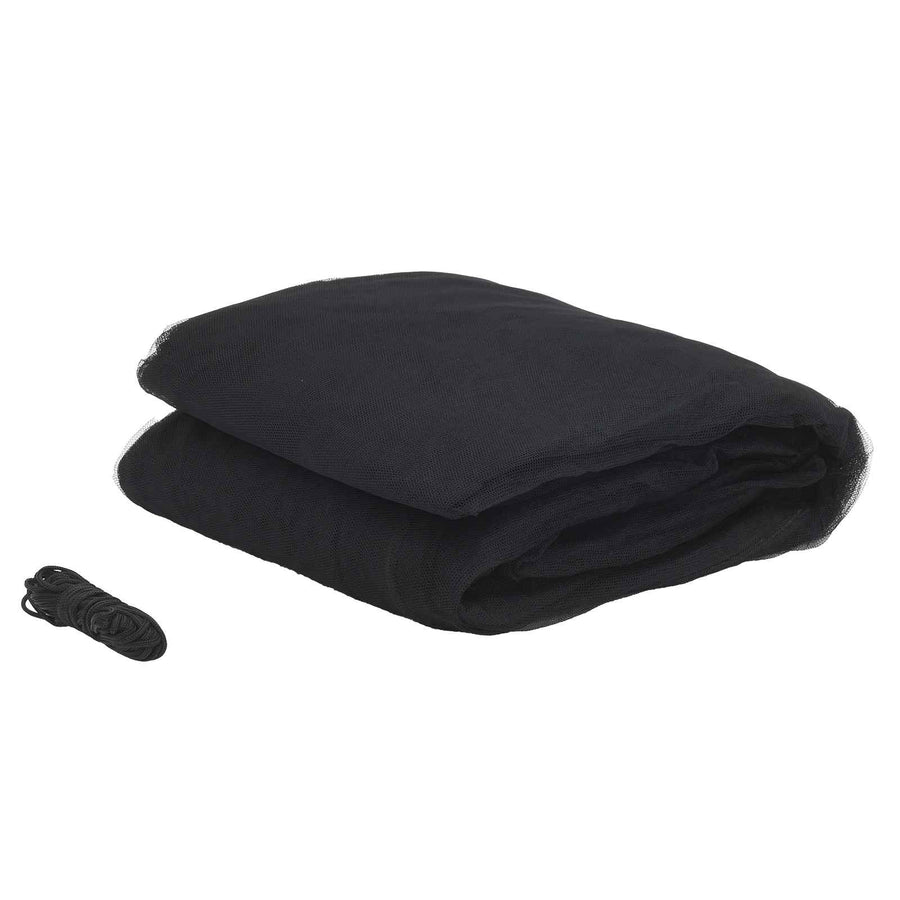 Muggennetje voor Bed 156 Gaas 3 pcs 156 gaas Zwart Ø56 x 220 cm