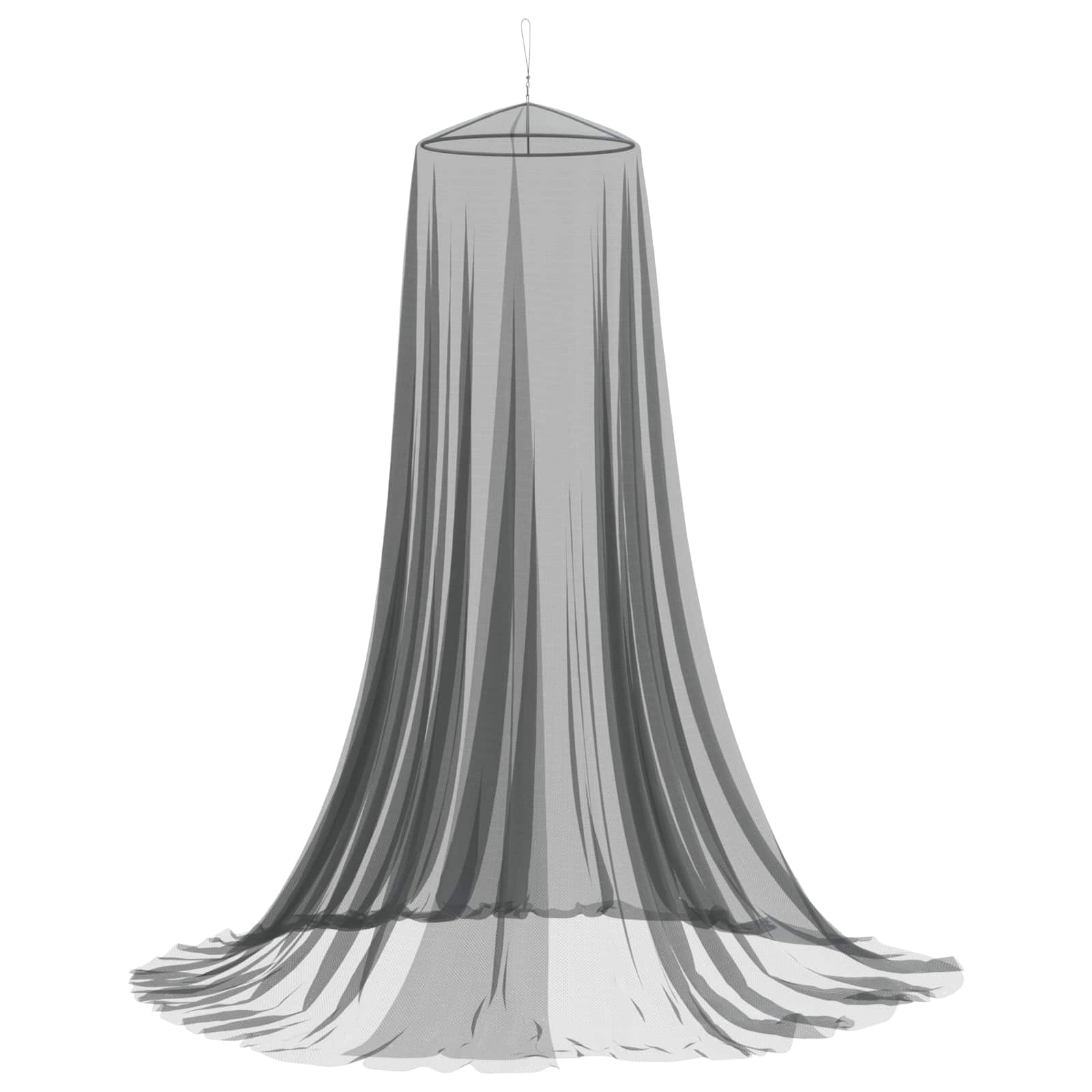 Muggennetje voor Bed 156 Gaas 3 pcs 156 gaas Zwart Ø56 x 220 cm