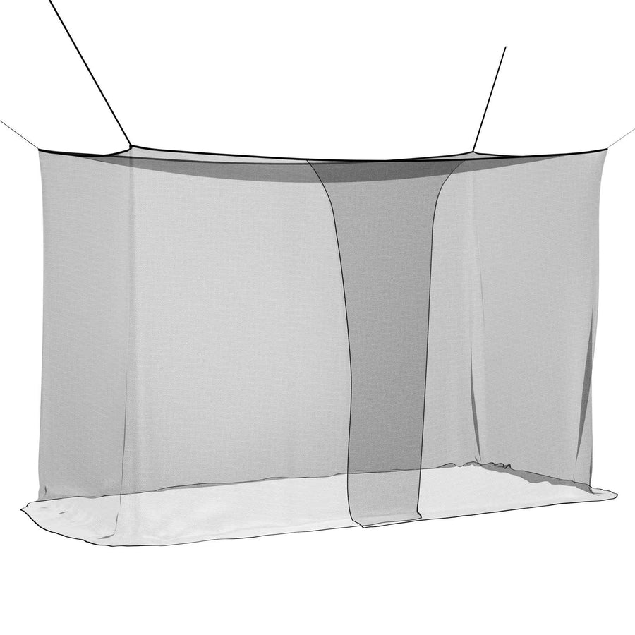 Muggennetje voor Bed 156 Gaas 3 pcs Zwart Polyester