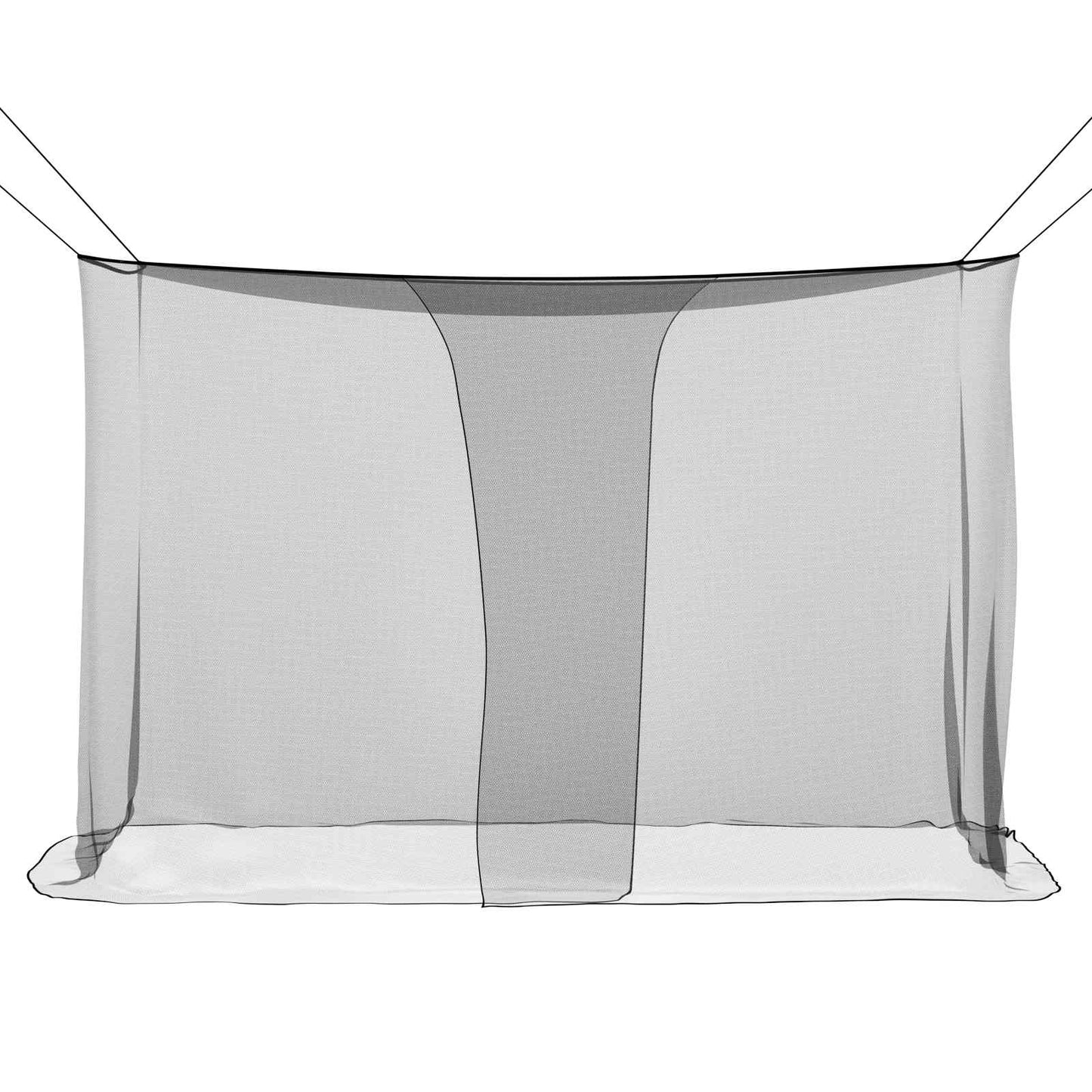 Muggennetje voor Bed 156 Gaas 3 pcs Zwart Polyester