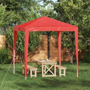Partytent 200x200x240 cm rood PE staal