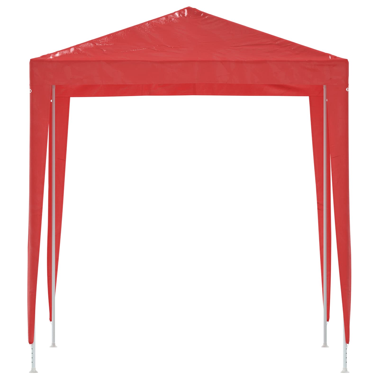 Partytent 200 x 200 x 240 cm Rood PE en staal