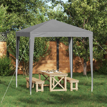 Partytent 200 x 200 x 240 cm Lichtgrijs PE en staal