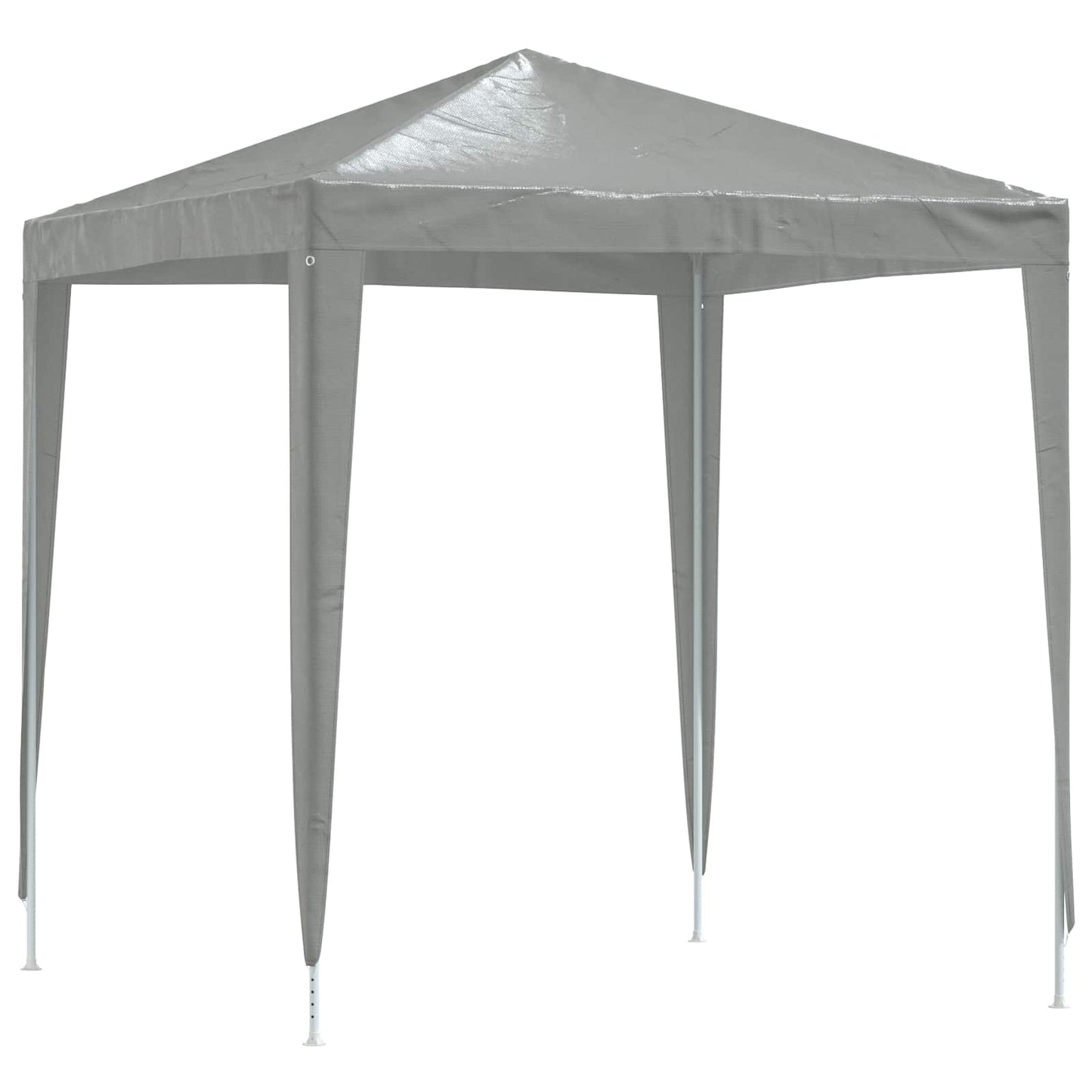 Partytent 200 x 200 x 240 cm Lichtgrijs PE en staal