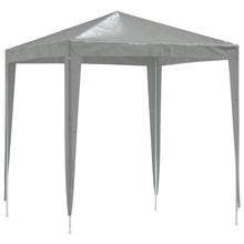 Partytent 200 x 200 x 240 cm Lichtgrijs PE en staal