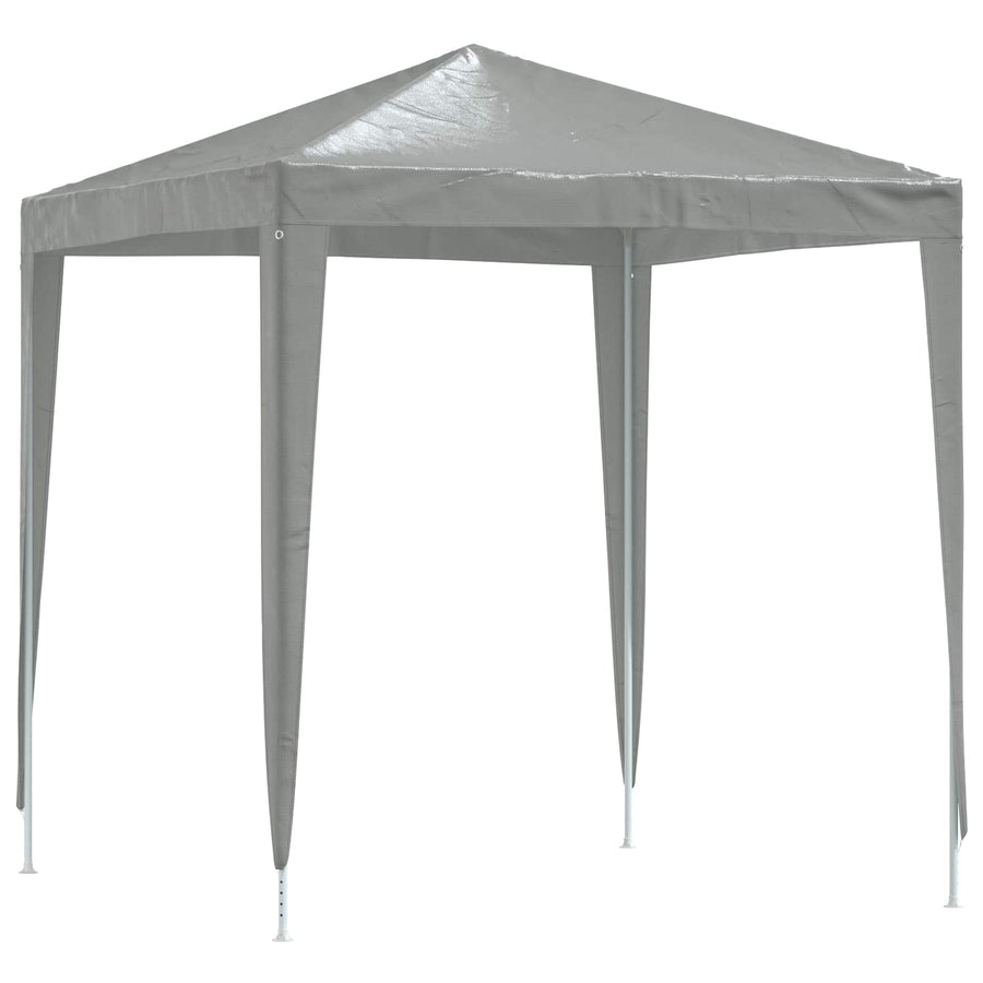 Partytent 200 x 200 x 240 cm Lichtgrijs PE en staal