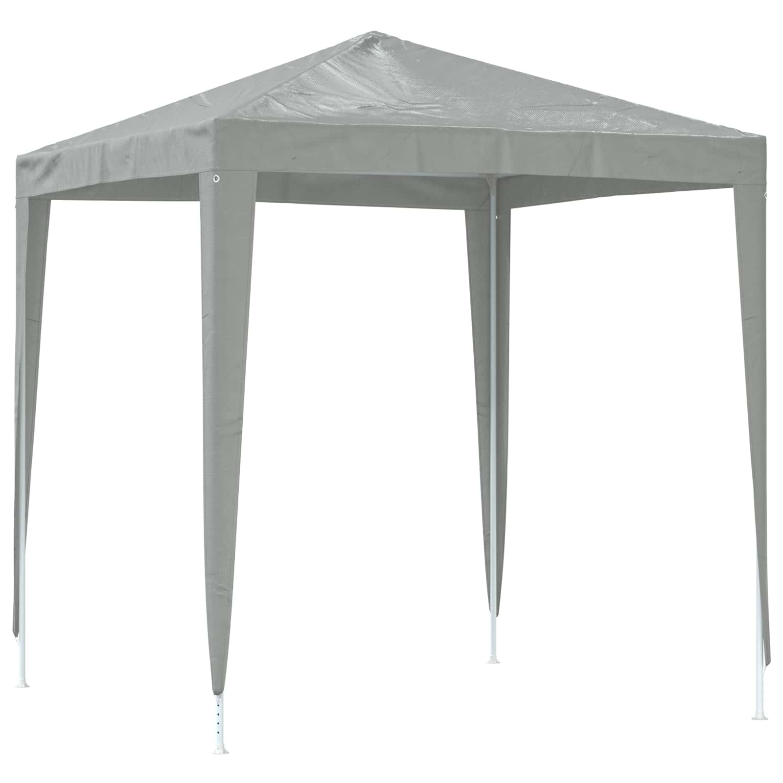 Partytent 200 x 200 x 240 cm Lichtgrijs PE en staal