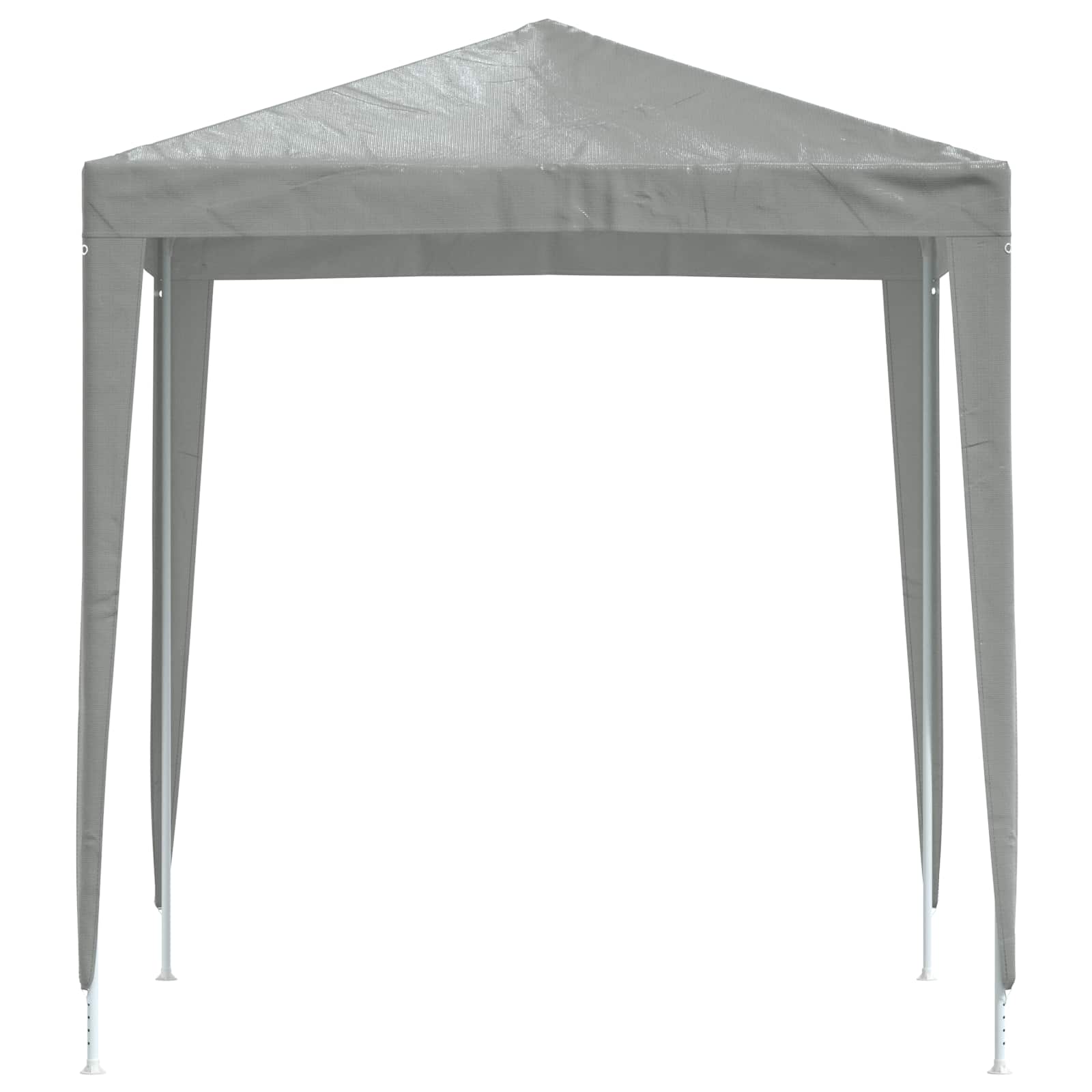 Partytent 200 x 200 x 240 cm Lichtgrijs PE en staal