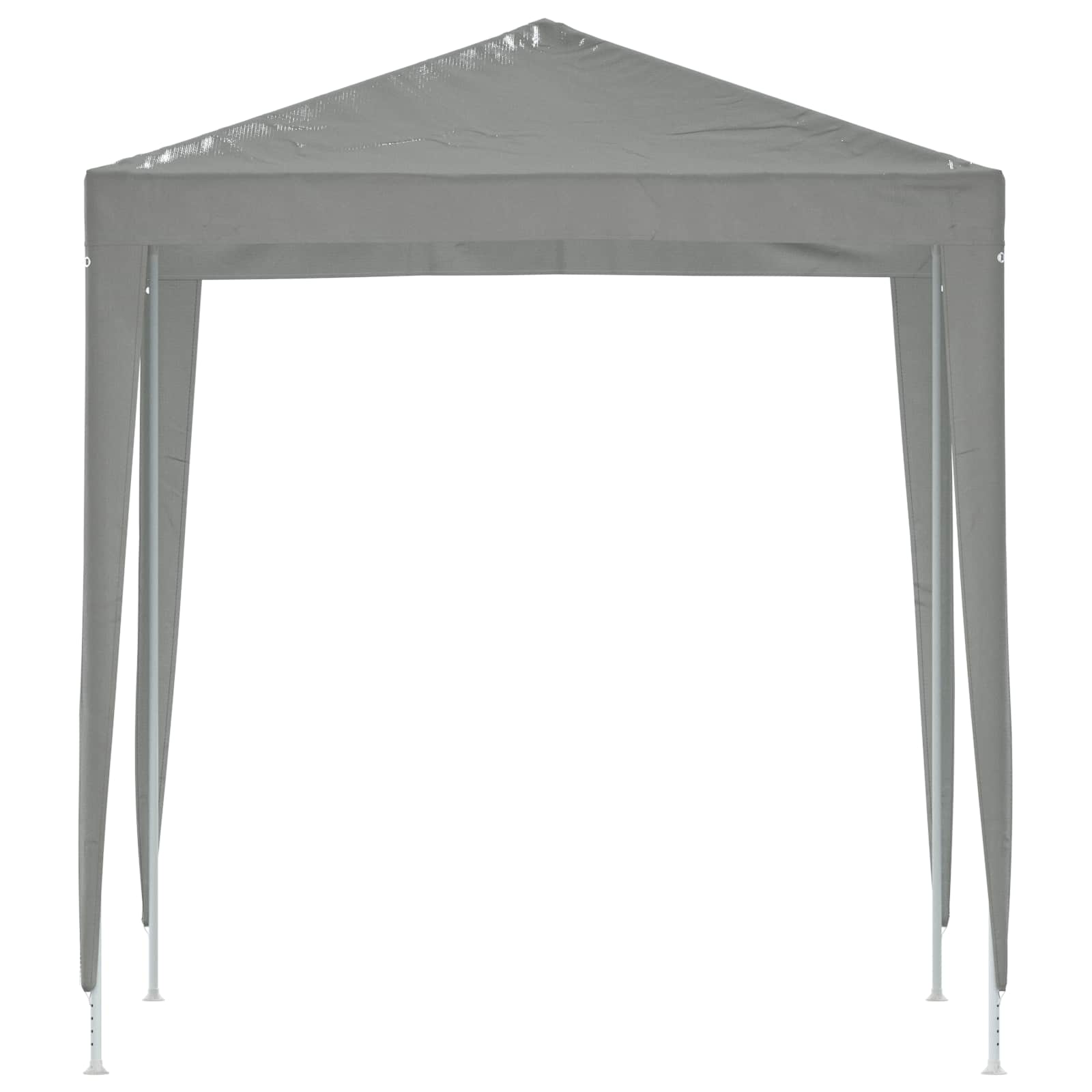 Partytent 200 x 200 x 240 cm Lichtgrijs PE en staal