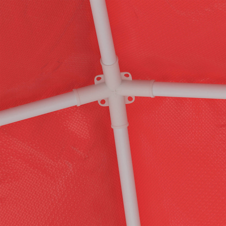 Partytent 250 x 250 x 240 cm Rood PE en staal