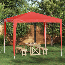 Partytent 250 x 250 x 240 cm Rood PE en staal