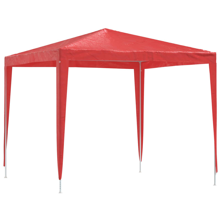 Partytent 250 x 250 x 240 cm Rood PE en staal