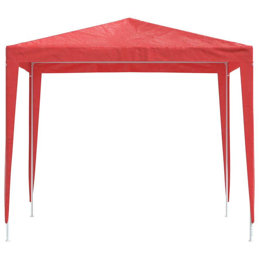 Partytent 250 x 250 x 240 cm Rood PE en staal