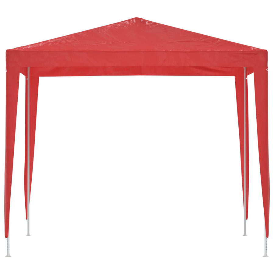 Partytent 250 x 250 x 240 cm Rood PE en staal