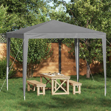 Partytent 250 x 250 x 240 cm Lichtgrijs PE en staal