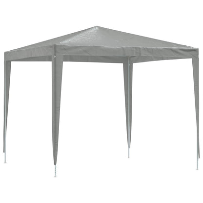 Partytent 250 x 250 x 240 cm Lichtgrijs PE en staal