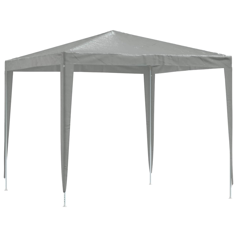 Partytent 250 x 250 x 240 cm Lichtgrijs PE en staal