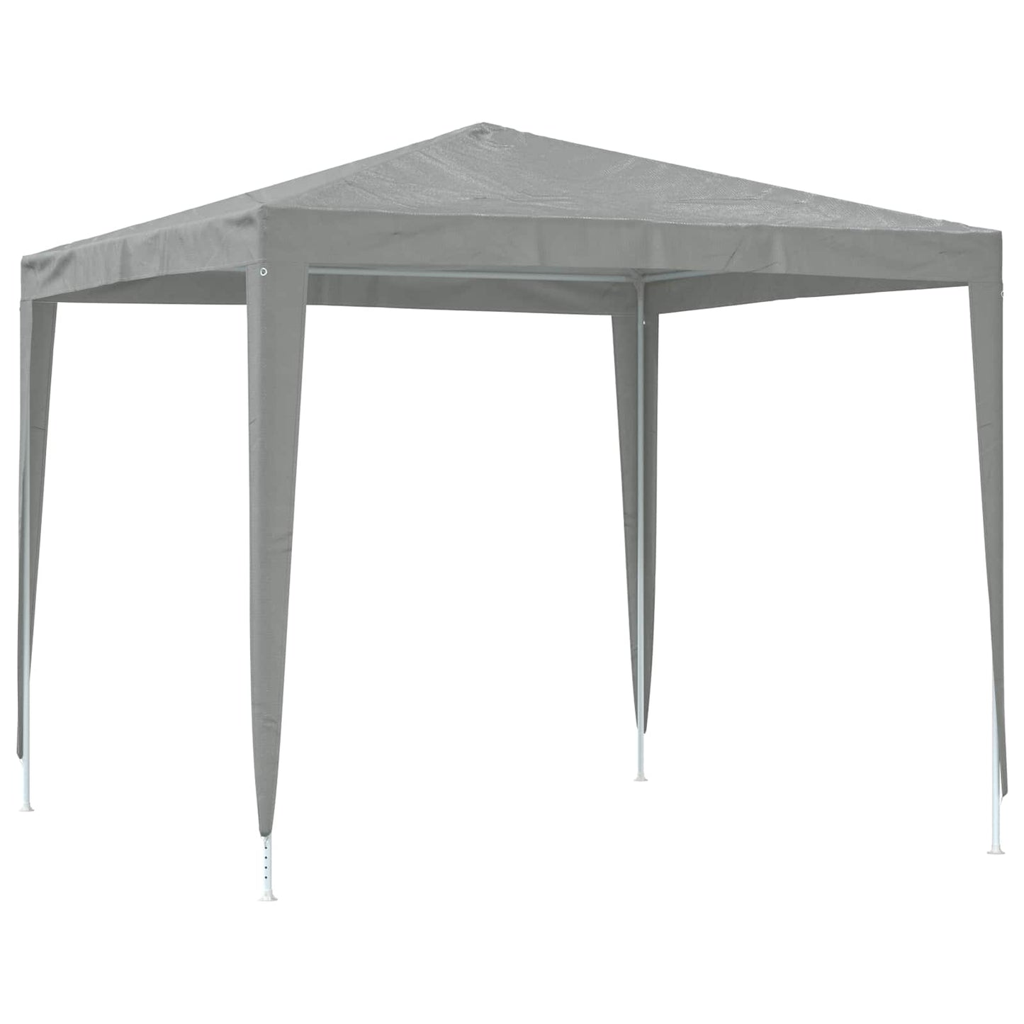 Partytent 250 x 250 x 240 cm Lichtgrijs PE en staal