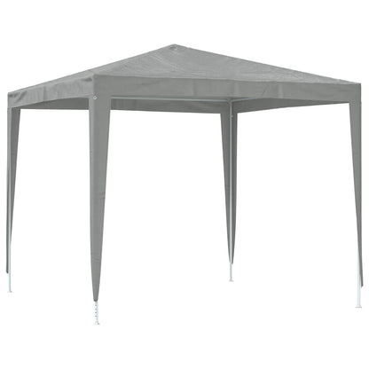 Partytent 250 x 250 x 240 cm Lichtgrijs PE en staal