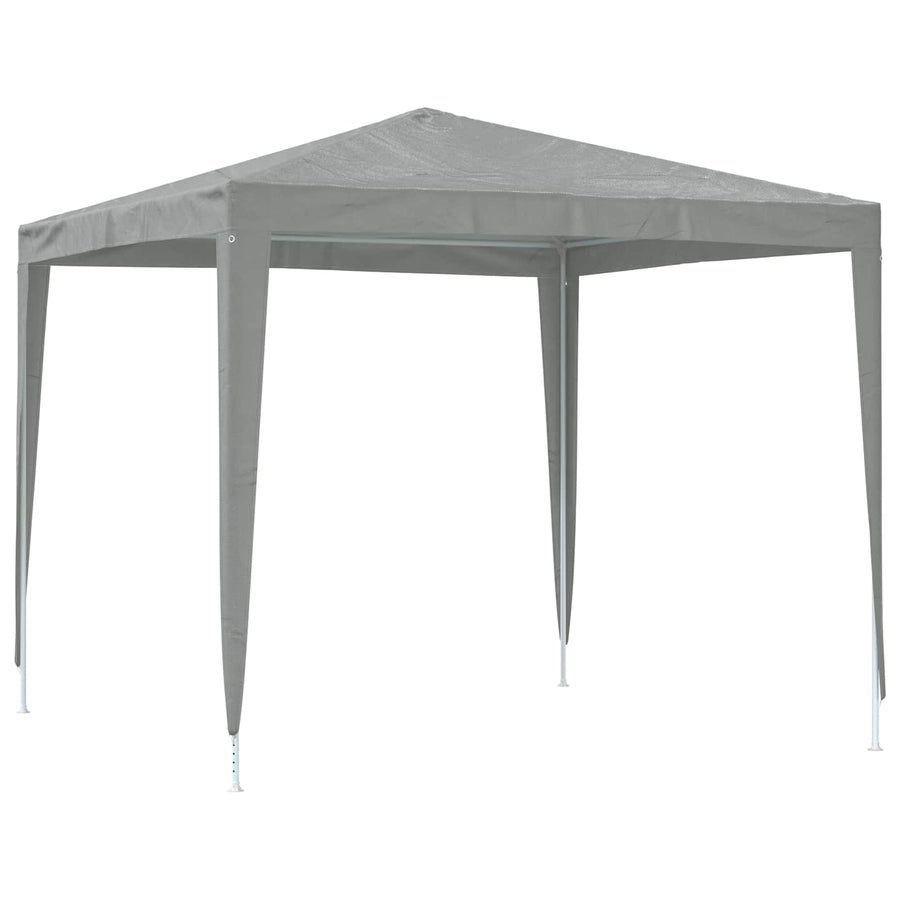 Partytent 250 x 250 x 240 cm Lichtgrijs PE en staal