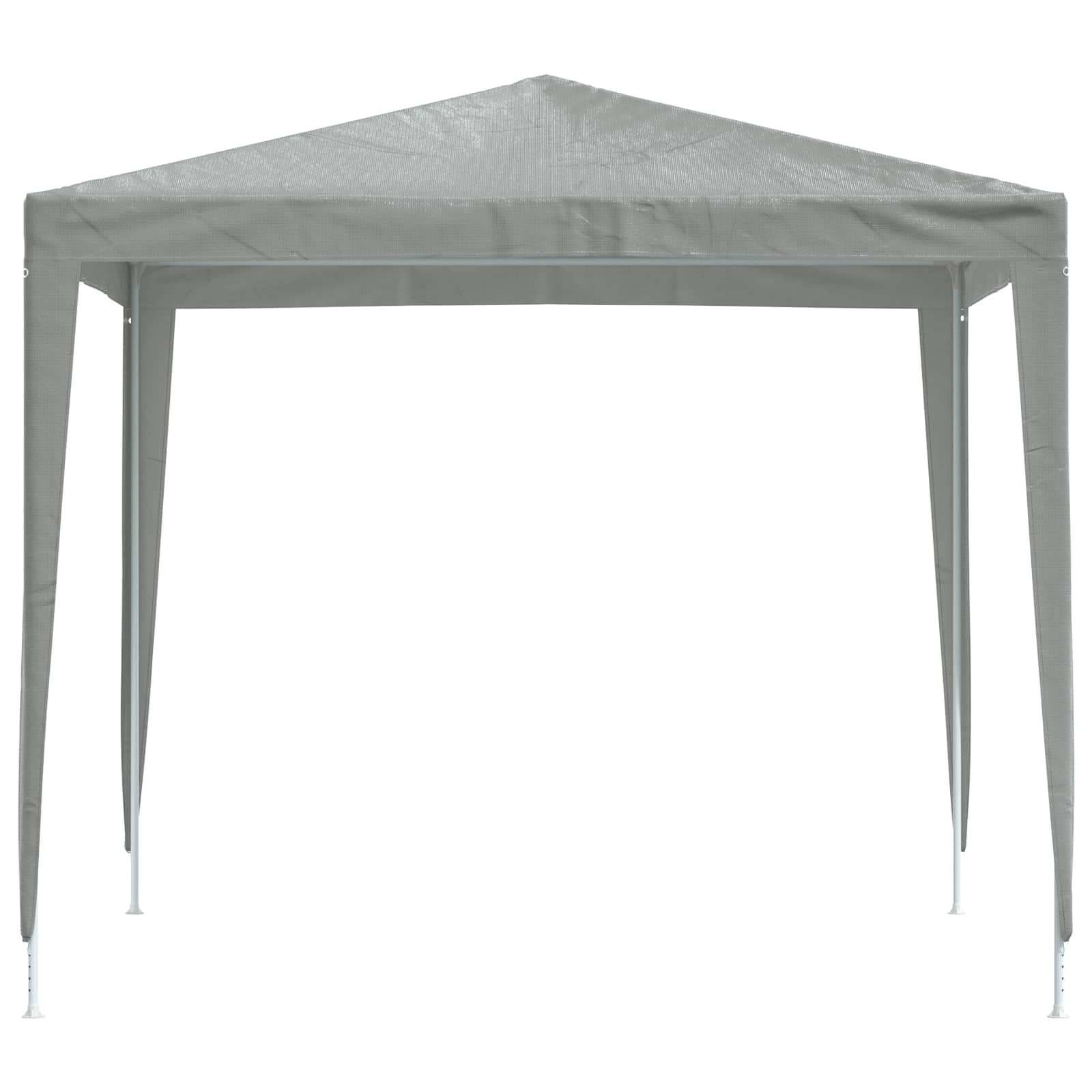 Partytent 250 x 250 x 240 cm Lichtgrijs PE en staal