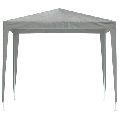 Partytent 250 x 250 x 240 cm Lichtgrijs PE en staal