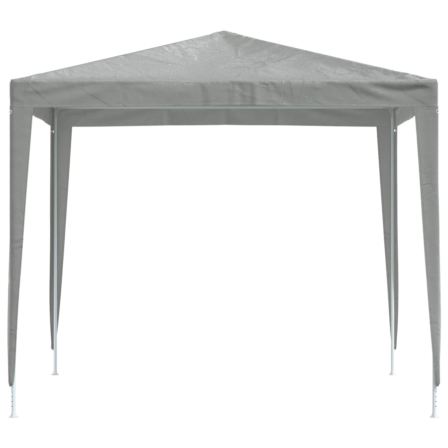 Partytent 250 x 250 x 240 cm Lichtgrijs PE en staal