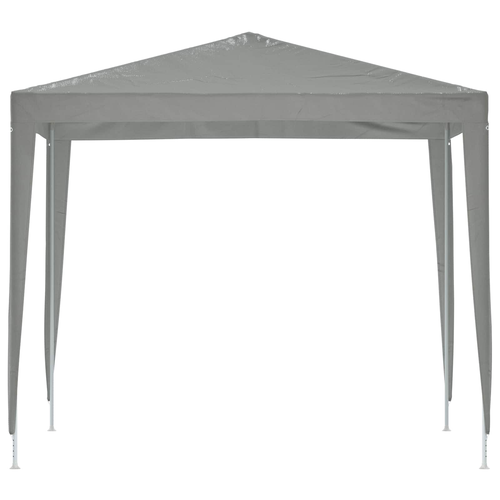 Partytent 250 x 250 x 240 cm Lichtgrijs PE en staal
