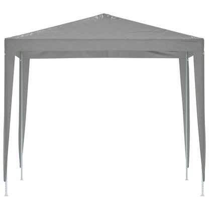 Partytent 250 x 250 x 240 cm Lichtgrijs PE en staal