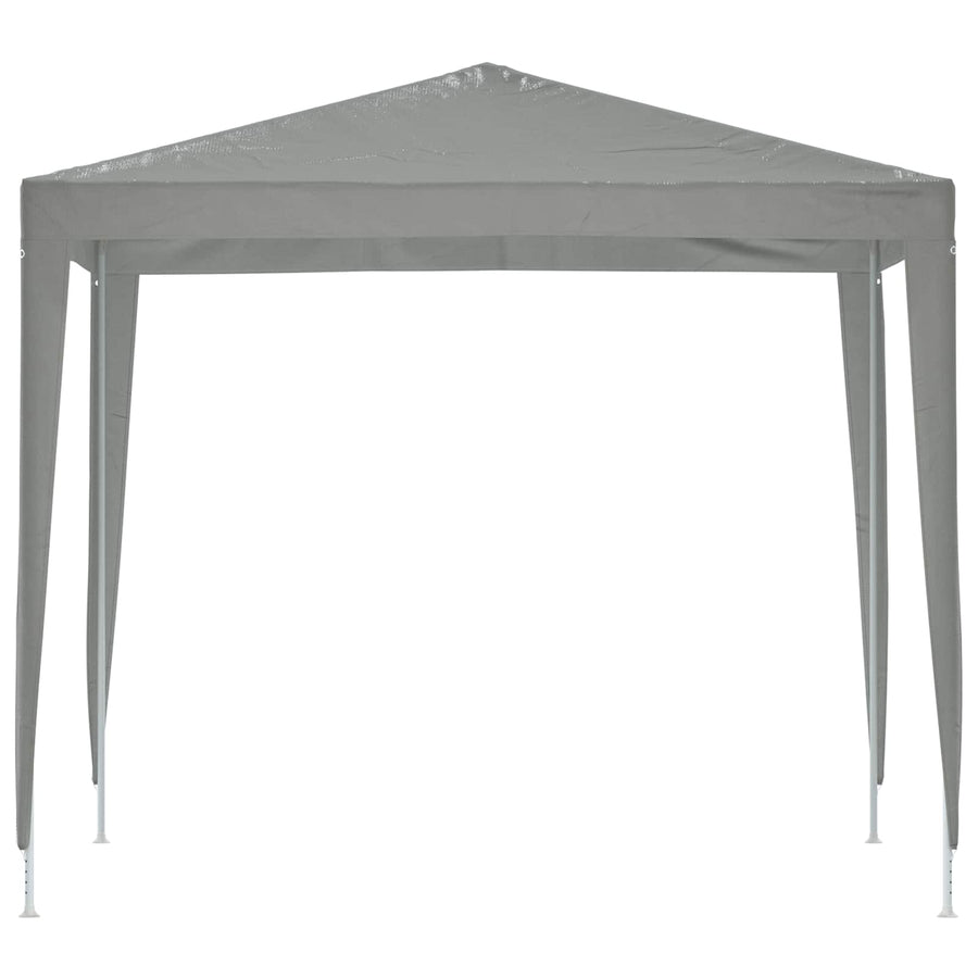 Partytent 250 x 250 x 240 cm Lichtgrijs PE en staal