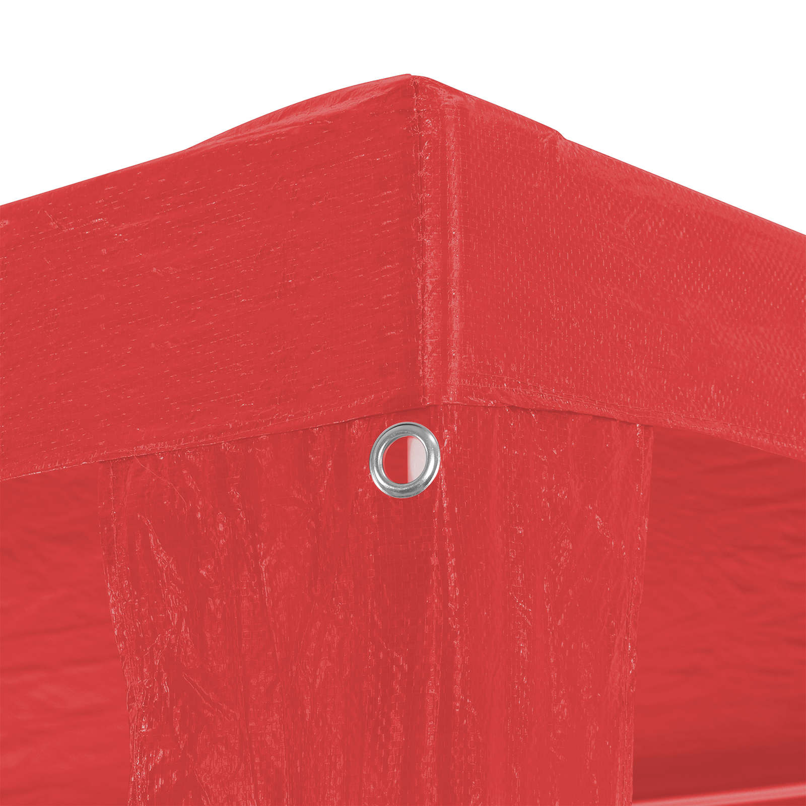 Partytent Rood 300 x 300 x 255 cm PE en staal