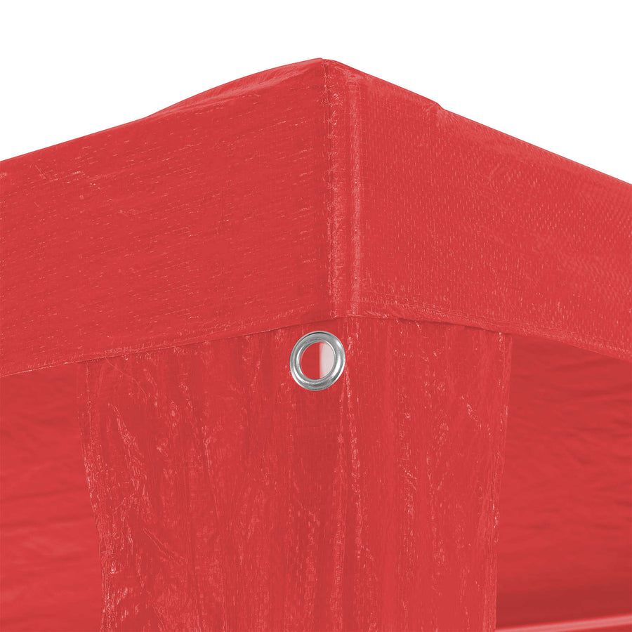 Partytent Rood 300 x 300 x 255 cm PE en staal
