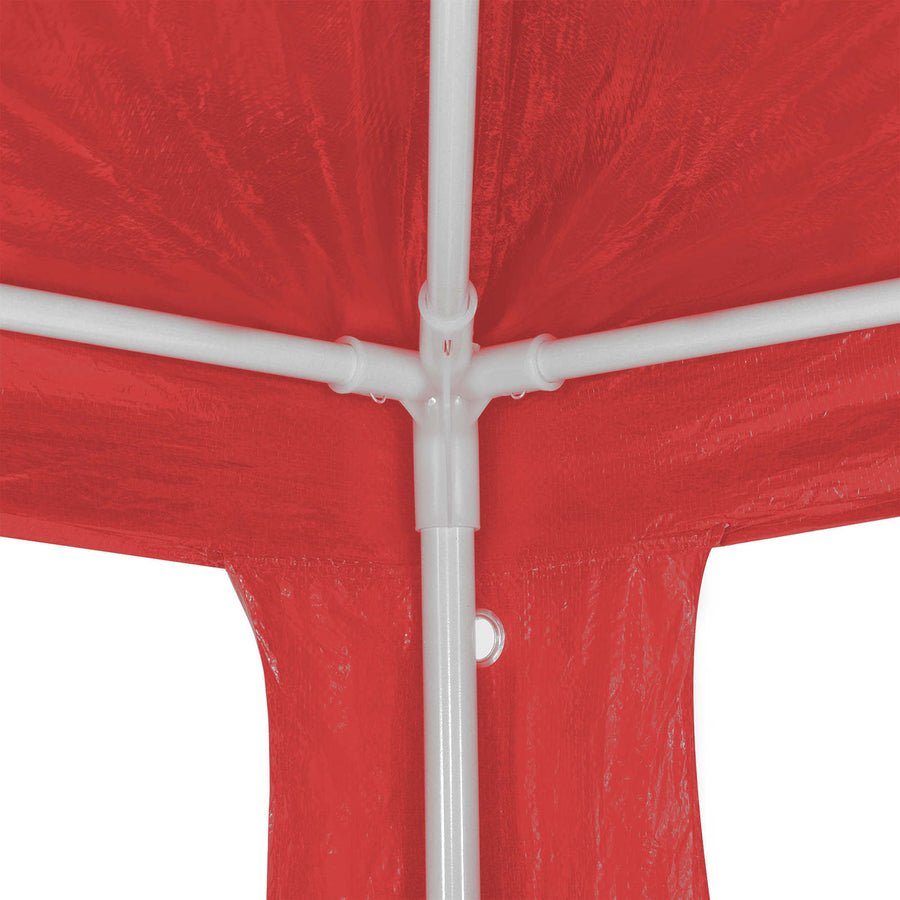 Partytent Rood 300 x 300 x 255 cm PE en staal