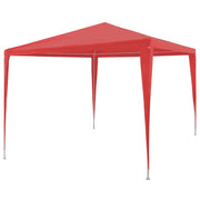 Partytent 300x300x255 cm rood PE staal