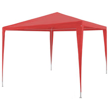 Partytent Rood 300 x 300 x 255 cm PE en staal