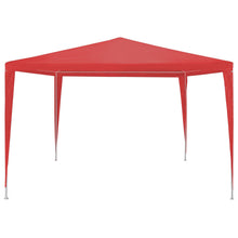 Partytent Rood 300 x 300 x 255 cm PE en staal