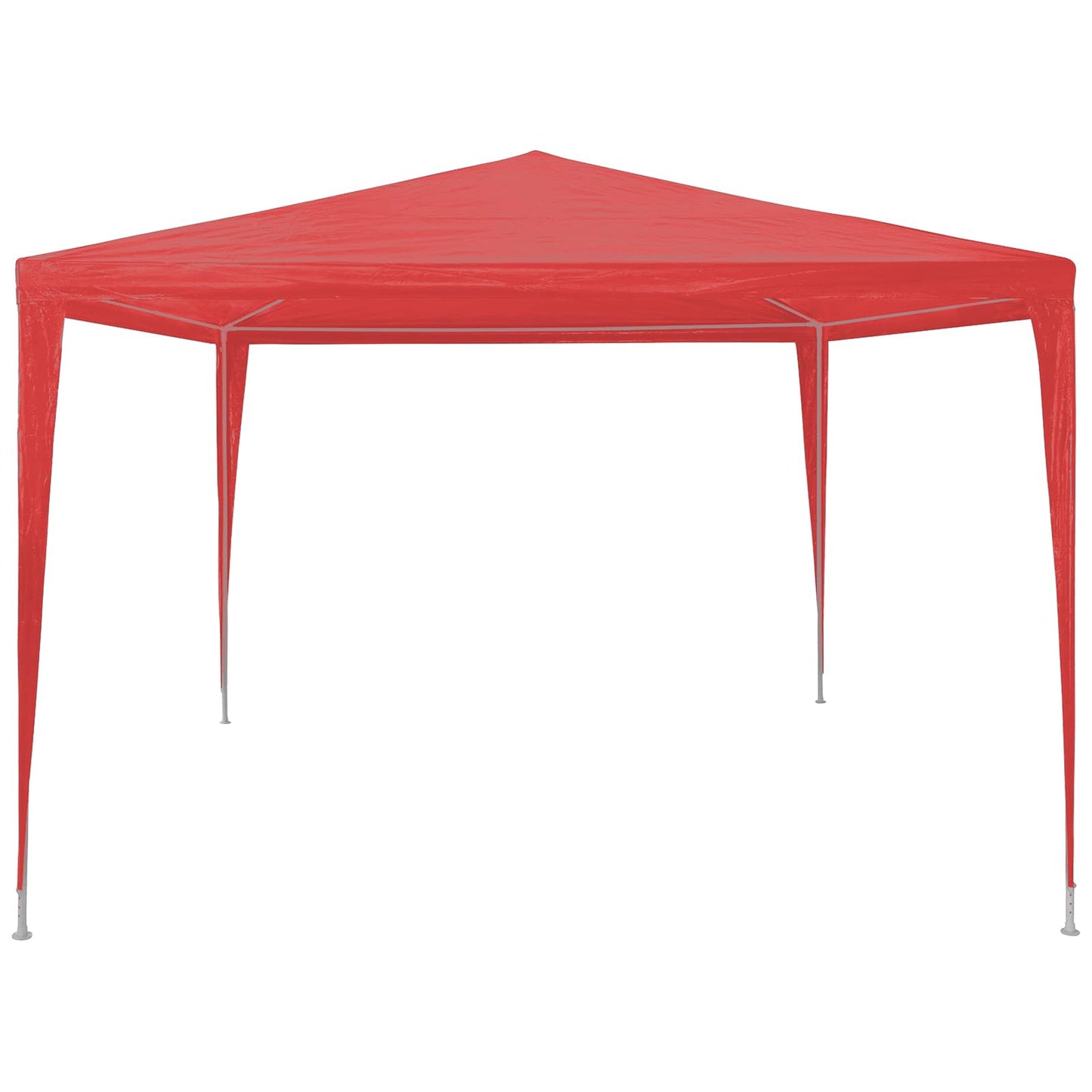 Partytent Rood 300 x 300 x 255 cm PE en staal