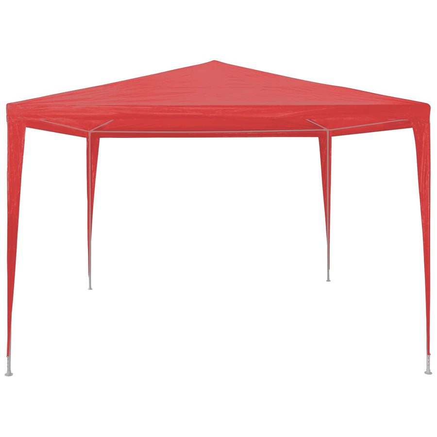 Partytent Rood 300 x 300 x 255 cm PE en staal