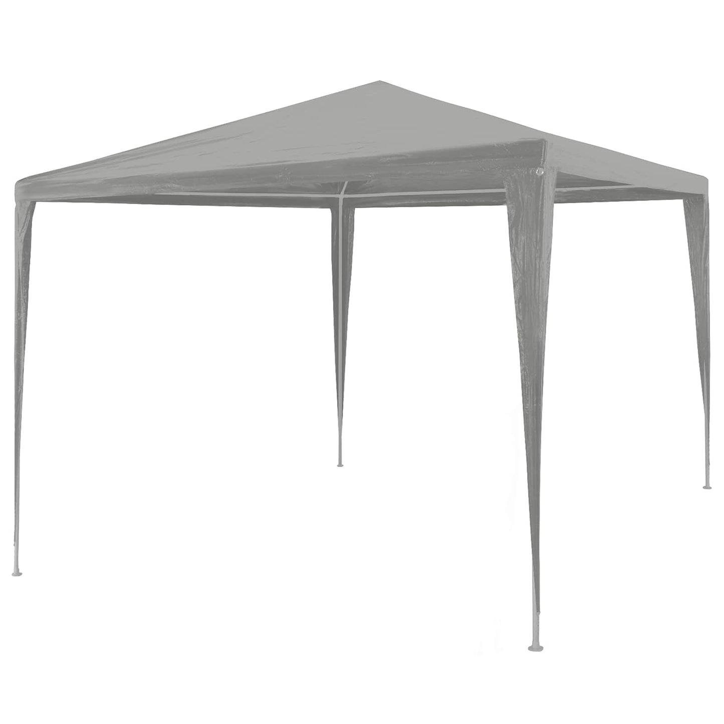 Partytent Lichtgrijs 300 x 300 x 255 cm PE en staal