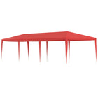 Party Tent Red 900 x 300 x 255 cm PE and Steel
