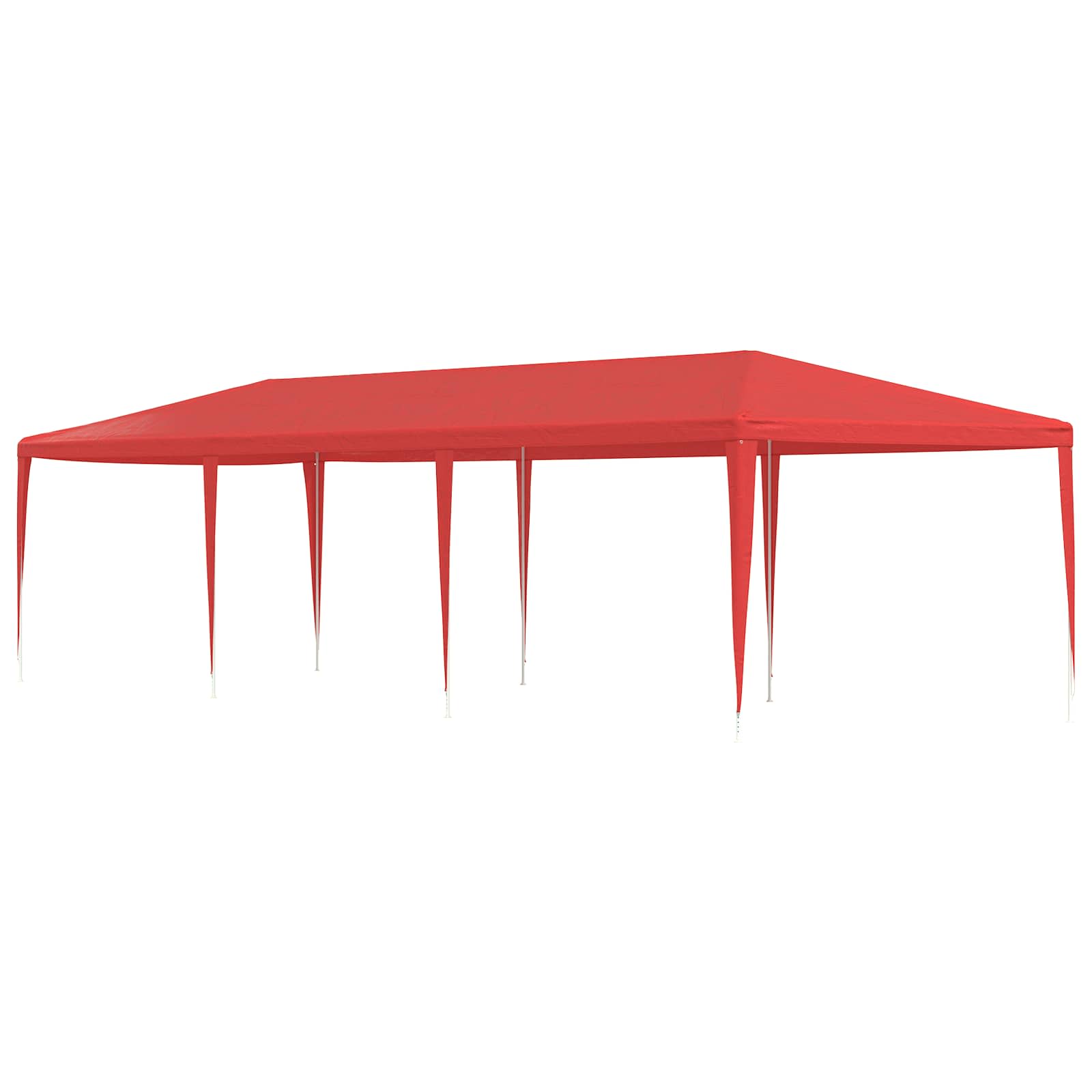 Partytent Rood 900 x 300 x 255 cm PE en staal