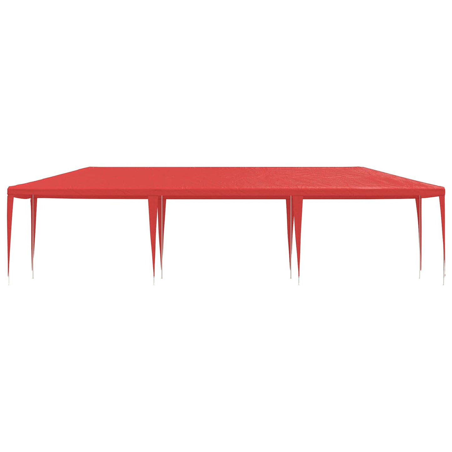 Partytent Rood 900 x 300 x 255 cm PE en staal