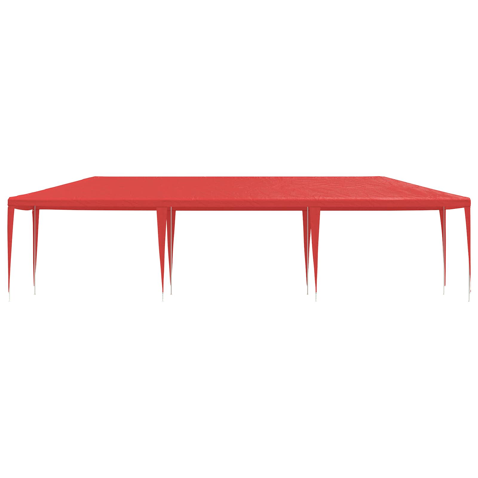 Partytent Rood 900 x 300 x 255 cm PE en staal