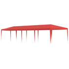 Party Tent Red 1200 x 300 x 255 cm PE and Steel