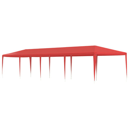 Partytent Rood 1200 x 300 x 255 cm PE en staal