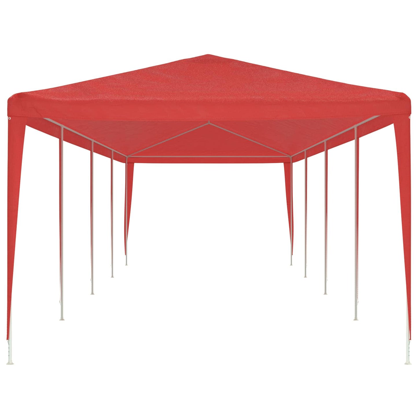 Partytent Rood 1200 x 300 x 255 cm PE en staal