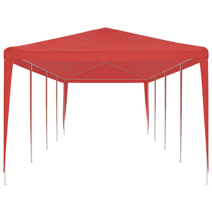 Partytent Rood 1200 x 300 x 255 cm PE en staal